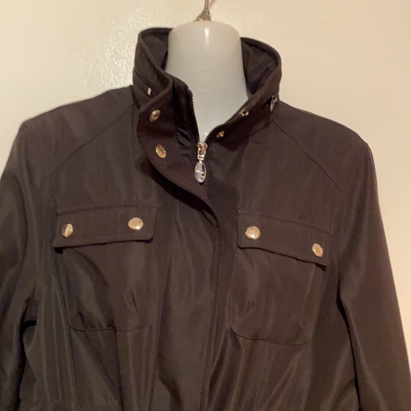 🍒 LIZ CLAIBORNE Jacket w/ Rain Hood & Belt!!! - Picture 5 of 12